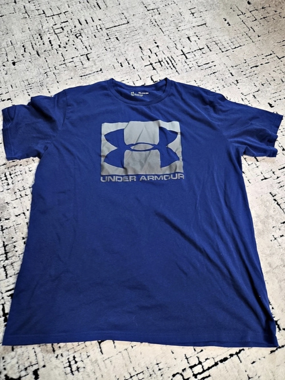 Under Armour Boxed Sportstyle Short Sleeve T-Shirt Blue & Gray XXL